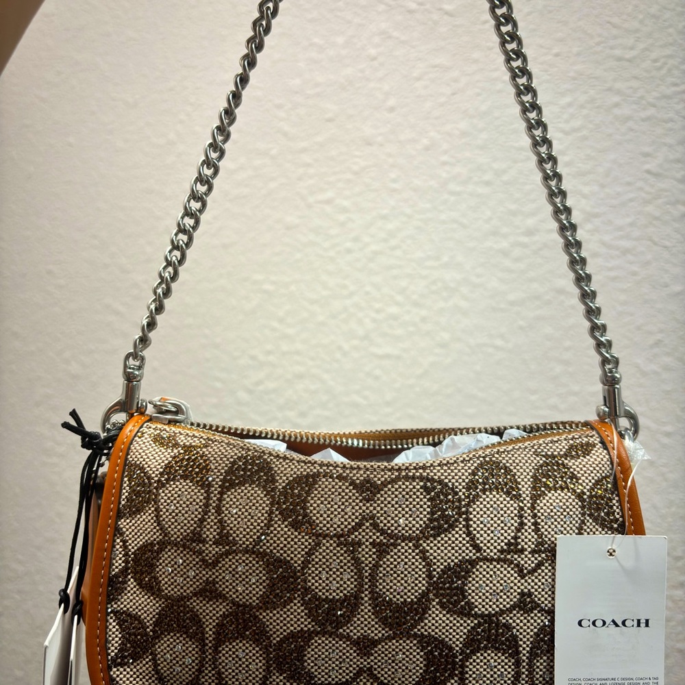 Coach swinger 20 Crystal Signature Jacquard